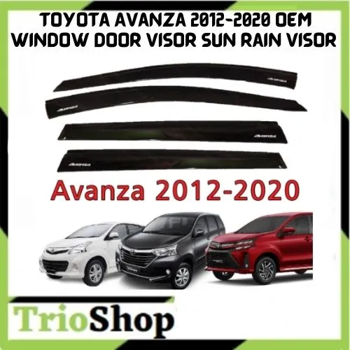 Toyota Avanza 2012 2020 OEM Window Door Visor Sun Rain Visor MADE IN