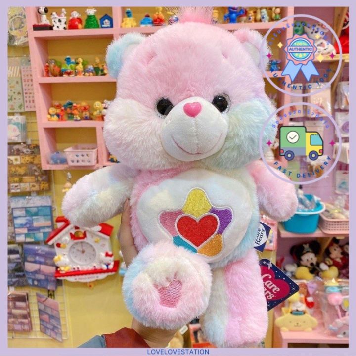 ลขสทธแท KOREA ตกตาแครแบร CARE BEARS ขนาด 27cm สเรนโบวตาม