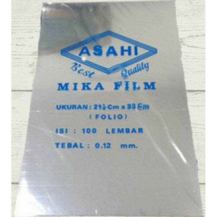 Plastik Mika Cover Jilid Bening Asahi Folio Mm Lembar