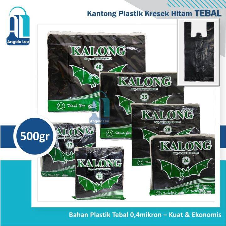 Kalong Kantong Plastik Kresek Los Hitam Tebal Uk 15 17 24 28 35 40