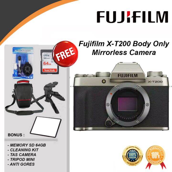 Fujifilm X T200 Body Only Mirrorless Camera Original XT200 XT 200