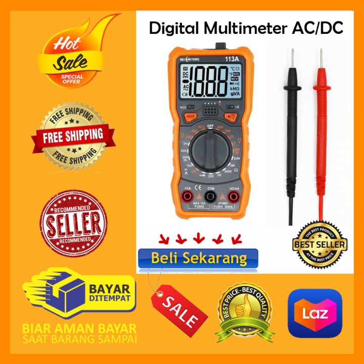 Multimeter Digital Lengkap Alat Ukur Pengukur Arus Listrik