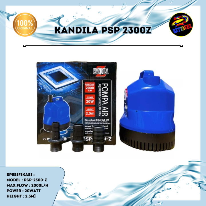 POMPA AIR CELUP AQUARIUM KANDILA PSP 2300Z 20 WATT WATERPUMP 2000 LPH