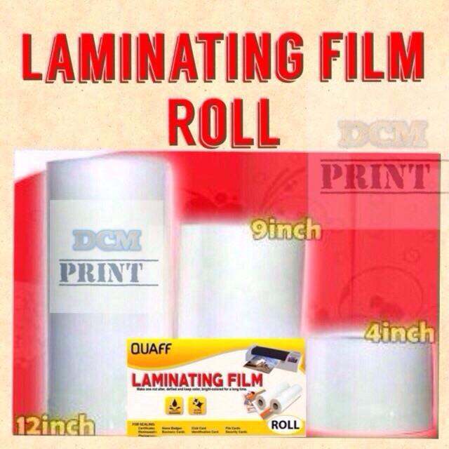 COD Quaff Laminating Film Roll 4inch 9inch 12 Inch Lazada PH