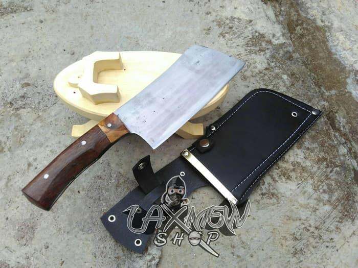 Golok Cincang Daging Tulang Chopper Baja Per Lazada Indonesia