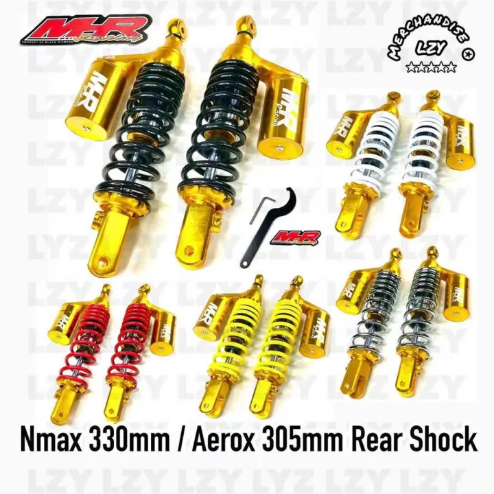 Easy To Use Set MHR Rear Shock Gas Absorber For Nmax 330mm Aerox 305mm