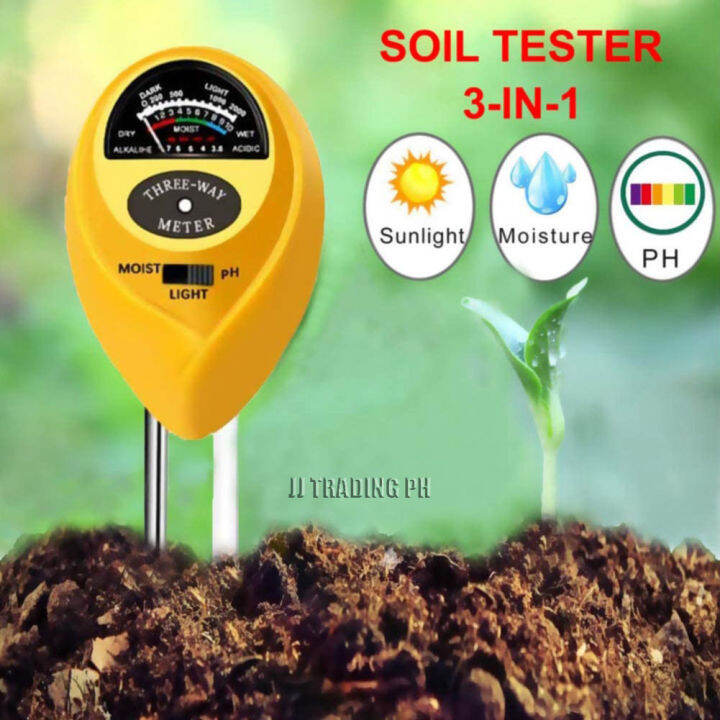 3 In 1 SOIL TESTER KITS PLANT MOISTURE METER LIGHT METER AND PH METER