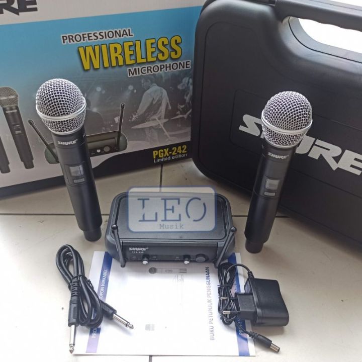 Shure MICROPHONE PGX 242 93 MIC WIRELESS Handheeld Lazada PH