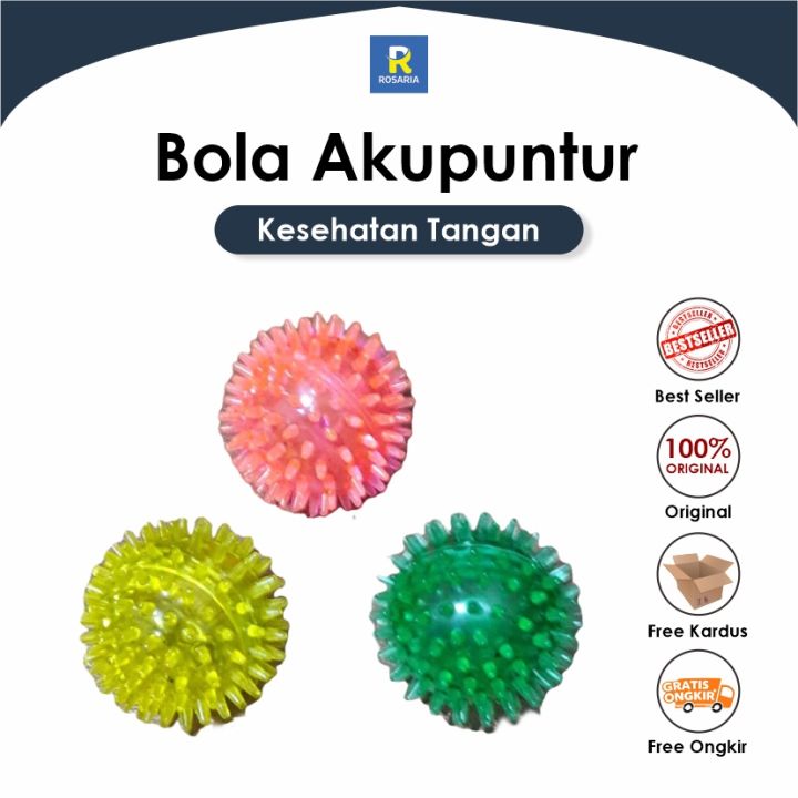 Bola Akupuntur Terapi Tangan Karet Bola Duri Kesehatan Lazada Indonesia