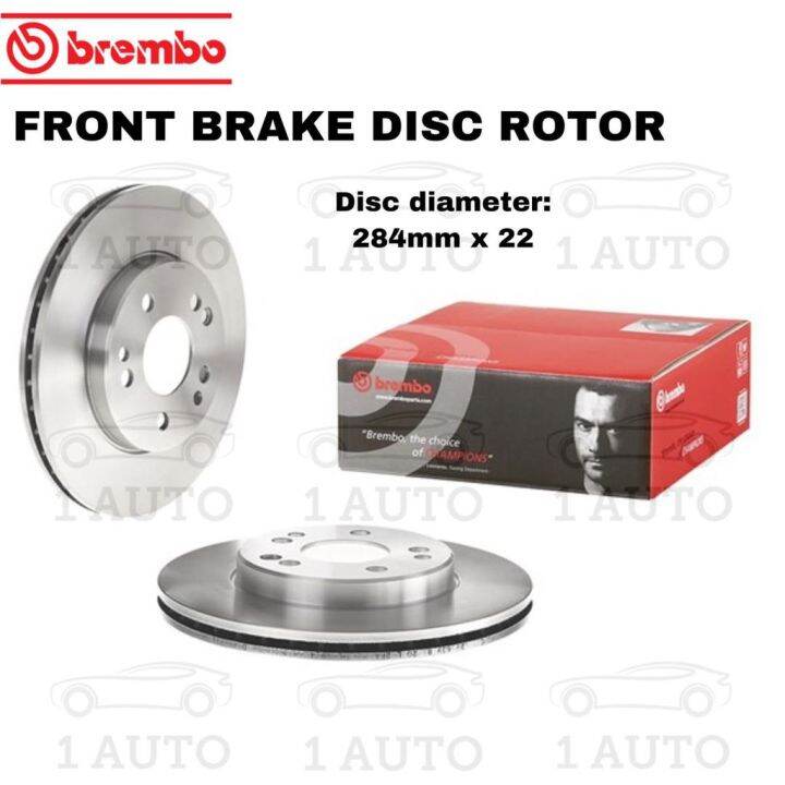 GENUINE BREMBO FRONT BRAKE DISC ROTOR MERCEDES BENZ R107 300SL 420SL