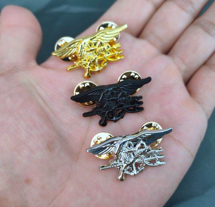 Tomwang2012 3PCS SET US NAVY SEAL EAGLE ANCHOR TRIDENT MINI MEDAL