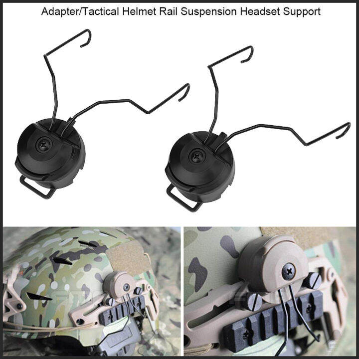 1Pair Tactics For Sordin Type Headset Holder For Fast Helmet Rail