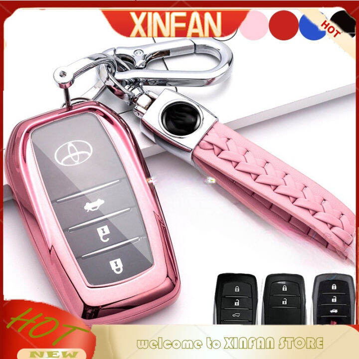 Xinfan Soft Tpu Car Remote Key Case For Toyota Rav Crown Hilux