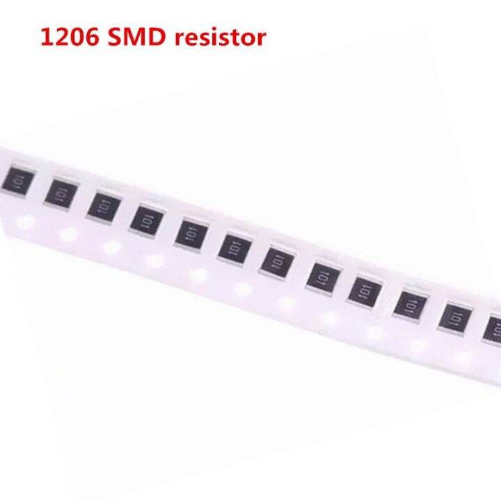 100Pcs 1206 SMD Resistor 0R 10M 1 4W 0 1 10 100 150 220 330 Ohm 1K 2