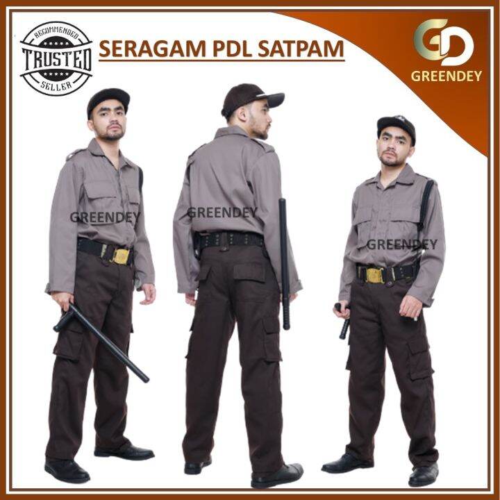 Baju Seragam Satpam Full Set Lengkap Setelan Satpam Security Warna