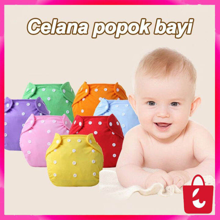 Popok Kain Berkancing Cloth Diaper Clodi Bayi Dapat Di Cuci Lazada