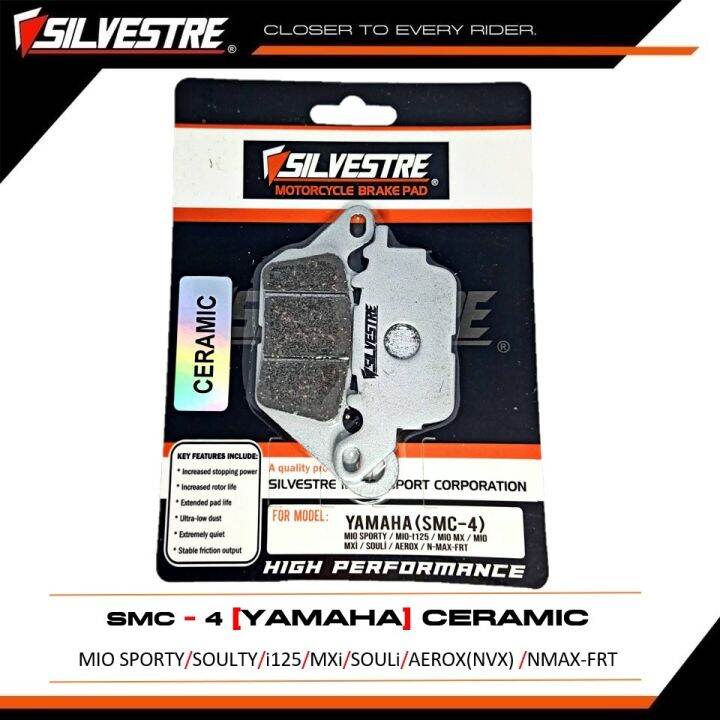 SILVESTRE Ceramic Brake Pads For Yamaha Mio Sporty Soulty I125 MXi