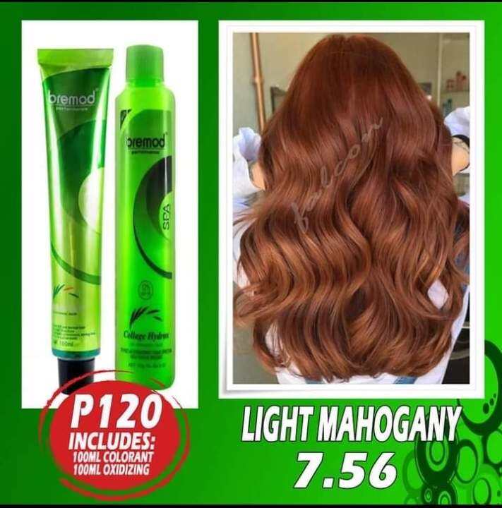 Light Mahogany Bremod Hair Color With Oxidizing 100ml Lazada PH