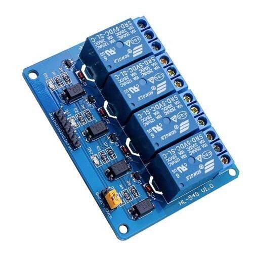 RELAY 5V 4 CHANNEL OUTPUT 250VAC 30VDC 10A WITH OPTOCUPLER MODUL