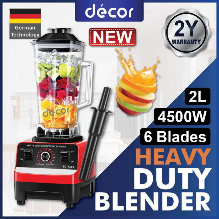 Heavy Duty Blender Mixer Electric Juicer Blender Machine 2L 4500W