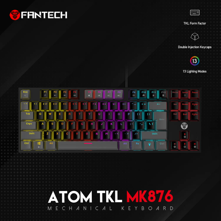 Fantech Atom Tkl Mk Wired Mechanical Gaming Keyboard Anti Ghosting