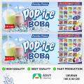 Spanduk Banner Minuman POP ICE BOBA Ukuran 160x60 CM Lazada Indonesia