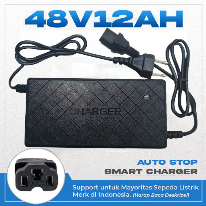 Charger Sepeda Listrik V Ah Baterai Scooter Sepeda Elektrik Charger