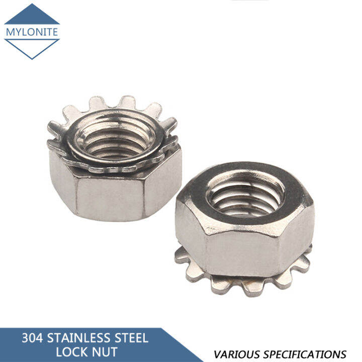 Stainless Steel Toothed Nut M M M M M Hex Hexagon Socket Head