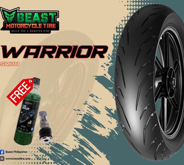 Beast Tire Warrior Sr Tubeless Motorcycle Tires For Better Wet And