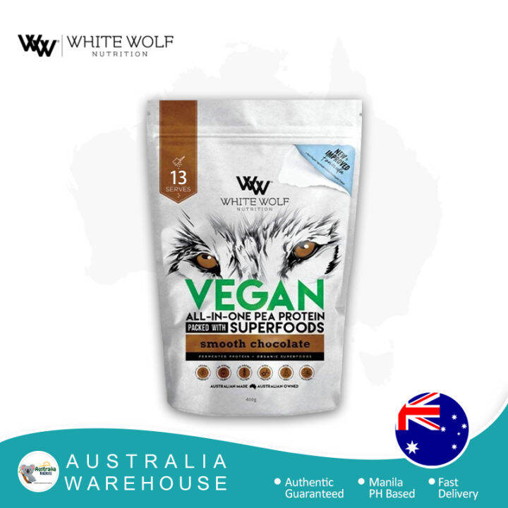 White Wolf Vegan All In One Pea Protein Smooth Chocolate Lazada Ph