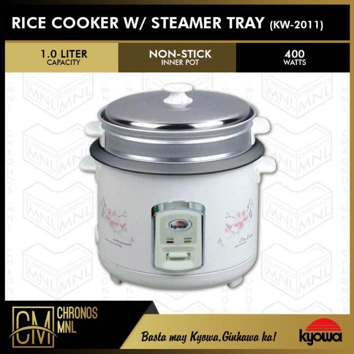 Chronos Kyowa Kw L Rice Cooker With Steamer Tray Non Stick