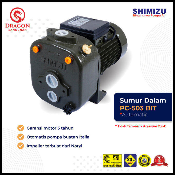 Pompa Air Shimizu Pc Bit Jet Pump Shimizu Tanpa Tabung Lazada