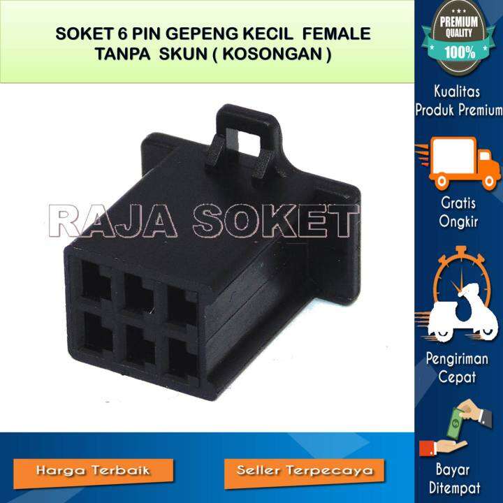 Isi Pcs Soket Socket Connector Konektor Motor Kabel Pin Kecil