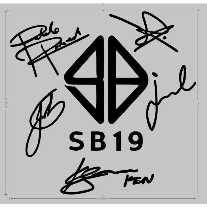 Sb Logo With Signatures Decal Vinyl Sticker Lazada Ph