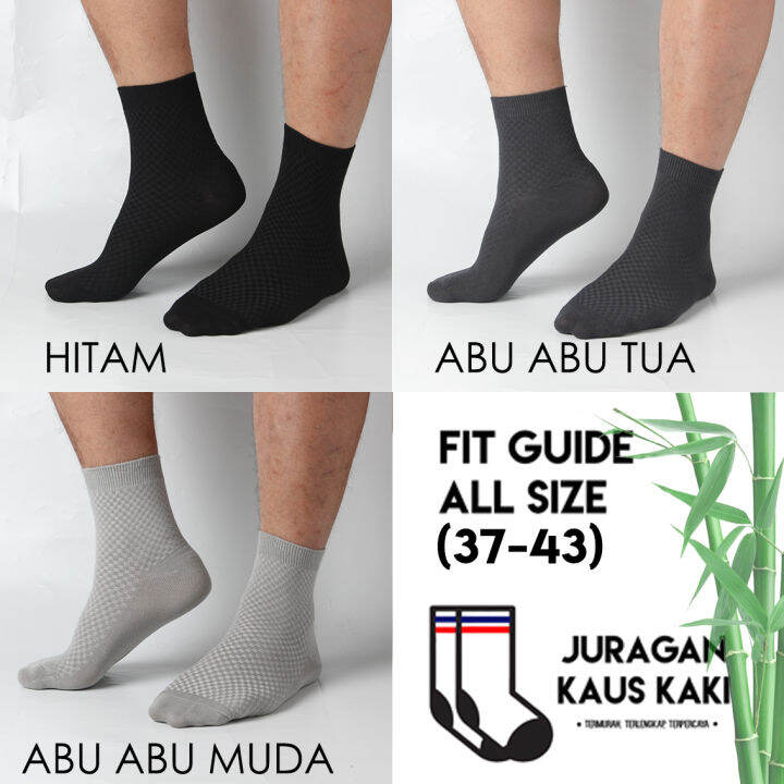 Kaos Kaki Panjang Pria Serat Bambu Arang Bamboo Bambu Lazada Indonesia