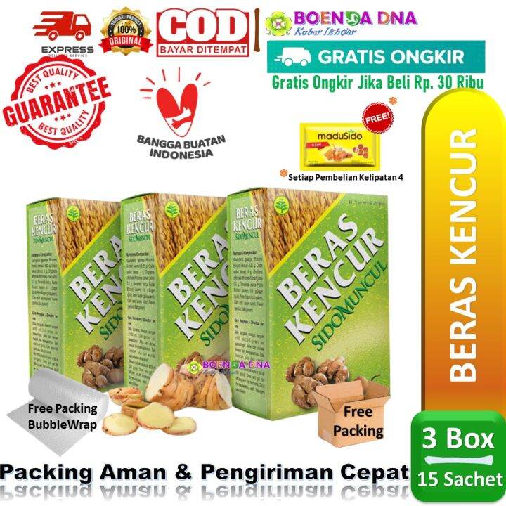 Box Beras Kencur Isi Sachet Minuman Tradisional Bisa Cod