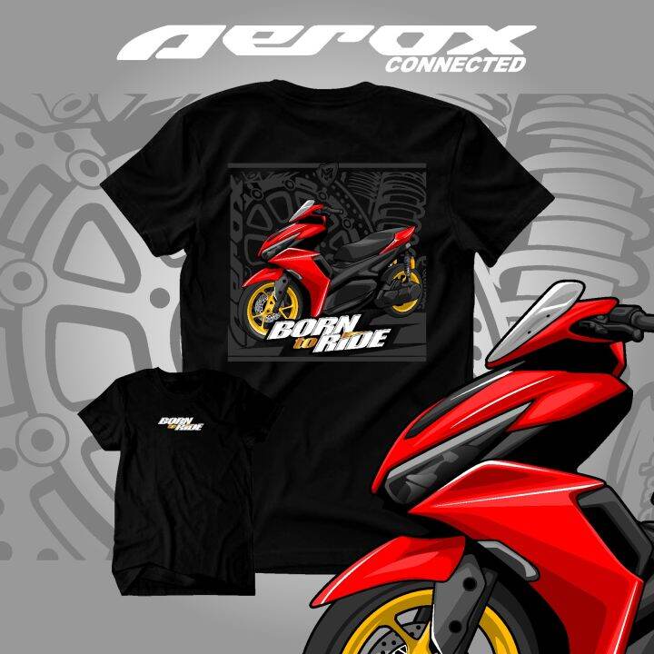 Kaos Aerox Connected Kaos Distro Pria Wanita Original Custom