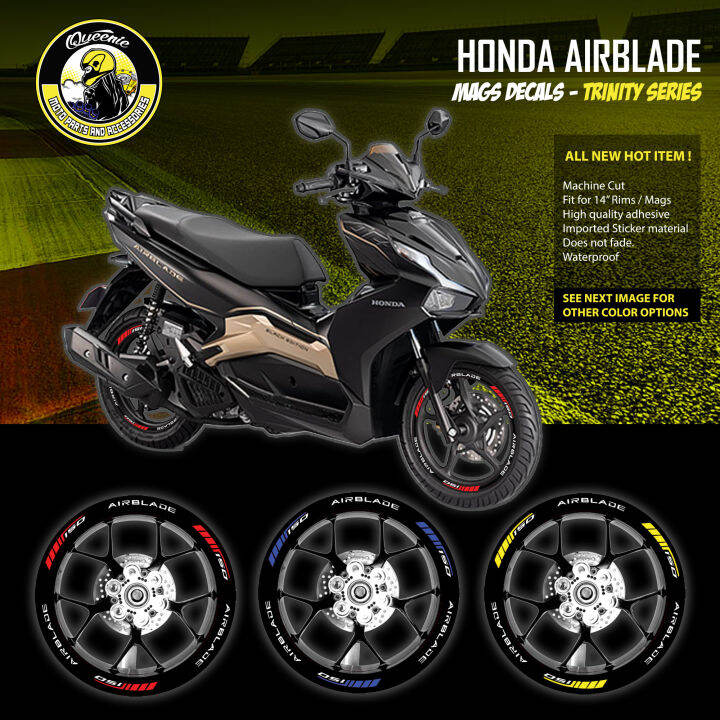 Honda Airblade Mags Decals Rim Stickers Trinity Series Lazada PH