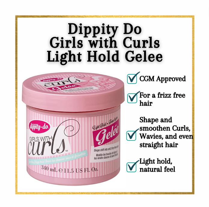 Dippity Do Girls With Curls Gelee Light Natural Hold Gel Cgm Approved