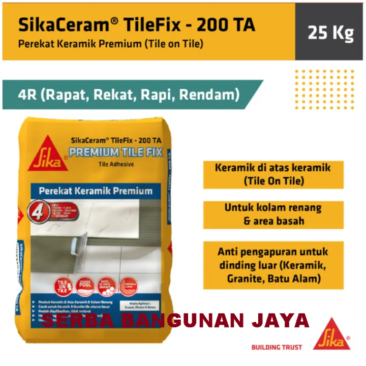 SIKA CERAM TILEFIX 200 TA 25 Kg Lazada Indonesia