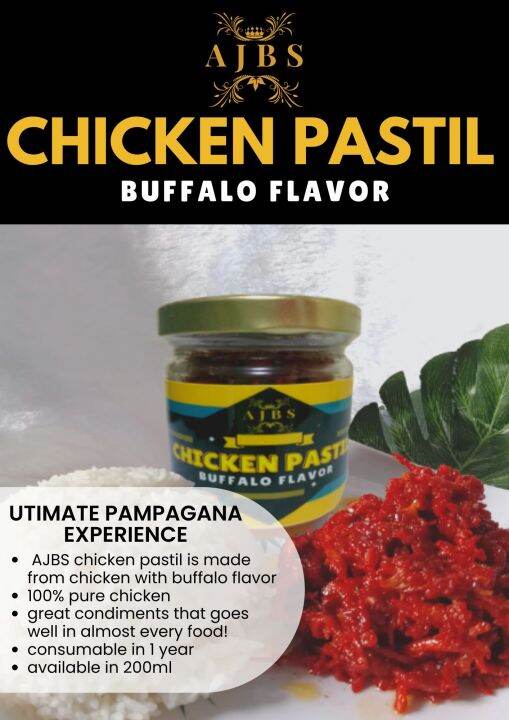 Original Ajbs Chicken Pastil Buffalo Flavor Ready To Eat Ulam Pasok