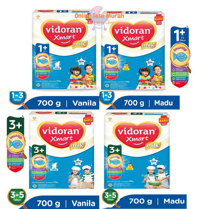 VIDORAN XMART 1 3 IMUN UP S USU FORMULA ALL VARIAN 700GR Lazada