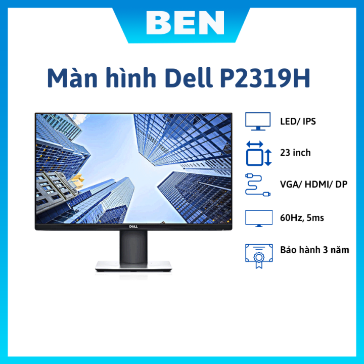 Lcd Dell Pro P H Inch X Vga Hdmi Dp Usb Led Ips