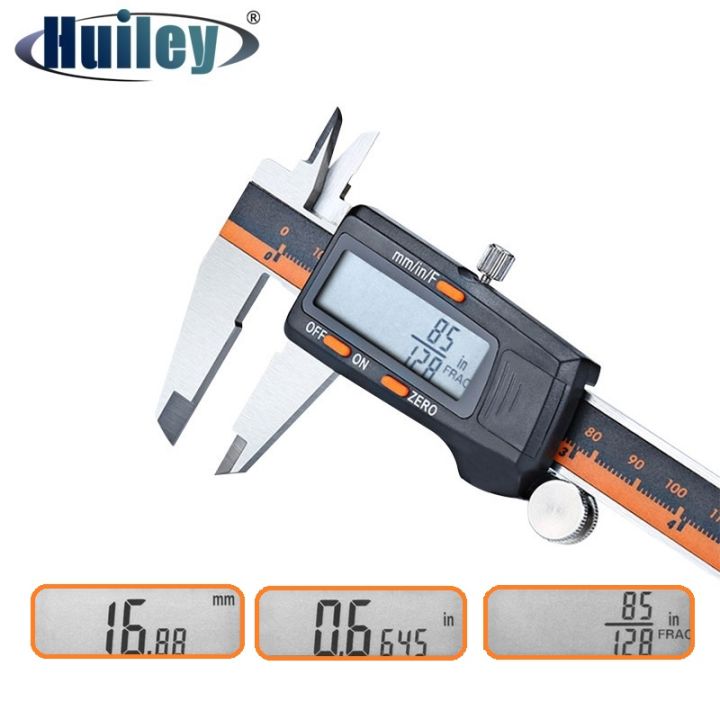 Vernier Kaliper Skor Tampilan Stainless Steel LCD Elektronik Digital