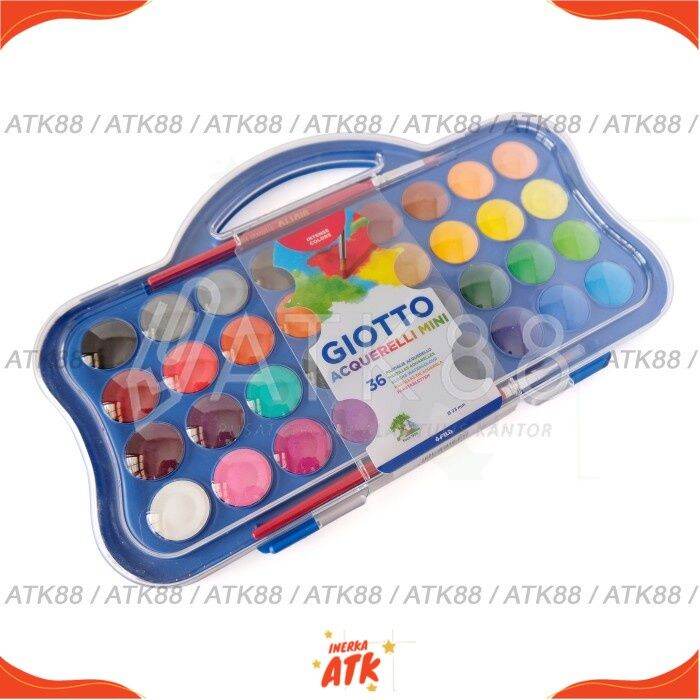 Giotto Acquerelli 36 Mini Cat Air Warna Cat Dan Pallet Warna