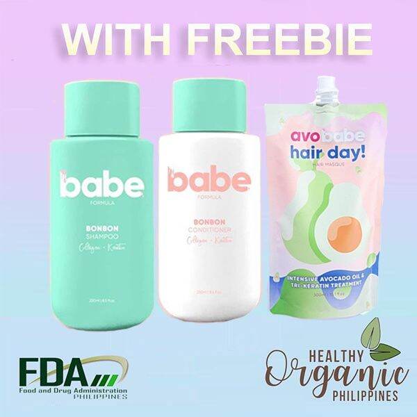 Babe Formula Bonbon Sulfate Free Shampoo Conditioner Avo Hair Masque