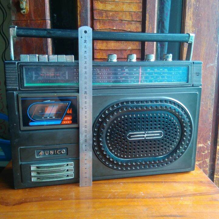 RADIO TAPE UNICO JADUL KONDISI MASIH NYALA RADIO LAWAS ANTIK