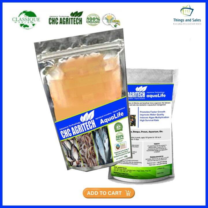 Aqualife G Organic Best For Tilapia Bangus Prawn And