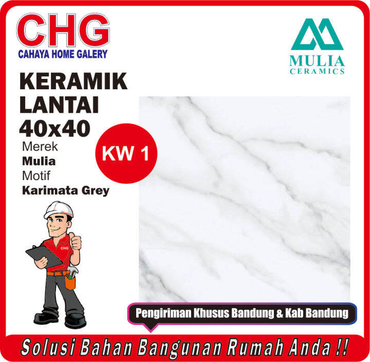 Keramik Lantai Mulia 40x40 KARIMATA Series Keramik Mulia 40x40