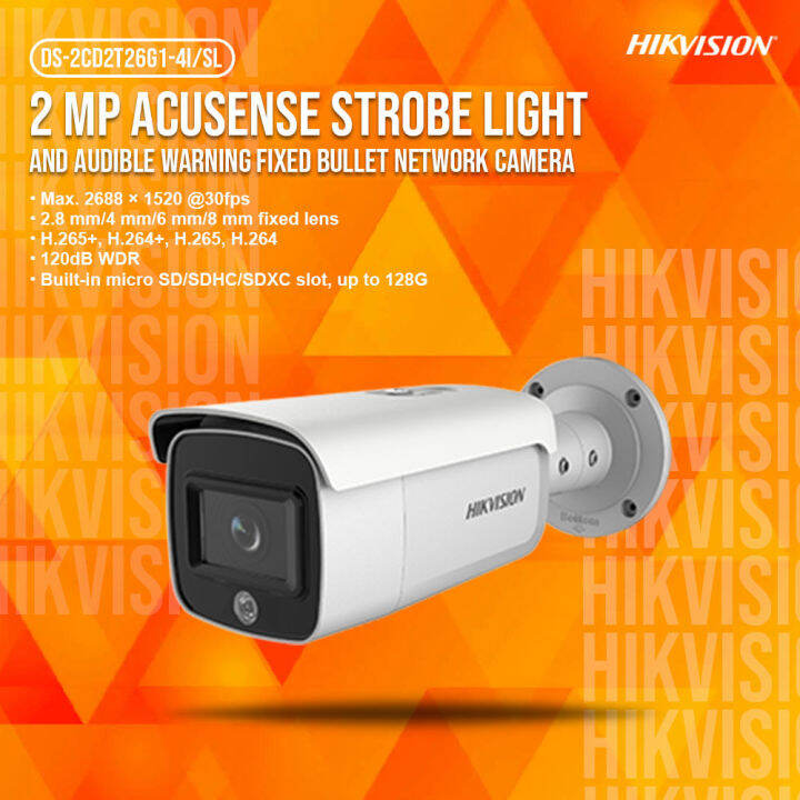 Hikvision DS 2CD2T26G1 4I SL 2 MP AcuSense Strobe Light And Audible